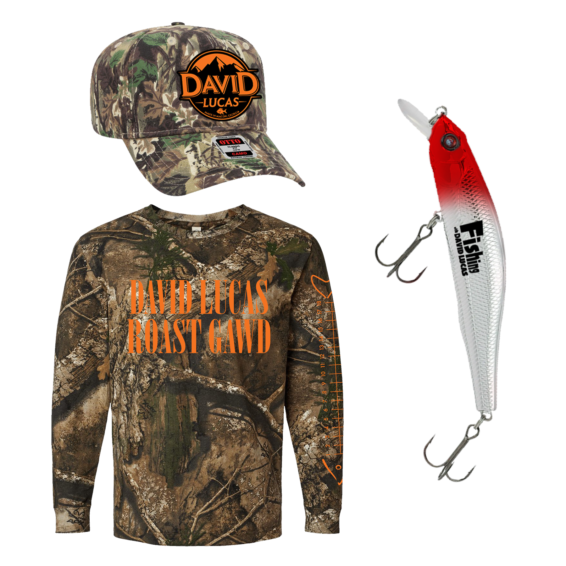 camo fishing lure Fishing With David Lucas Bundle #1